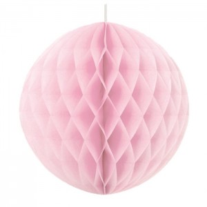 Honeycomb Ball - Baby Pink 20cm  
