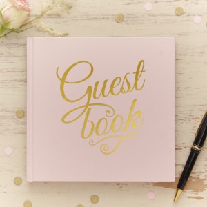 Pink & Gold Foiled Guest Book 