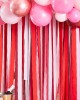 Streamers Decoration - Red, Pink & Rose Gold