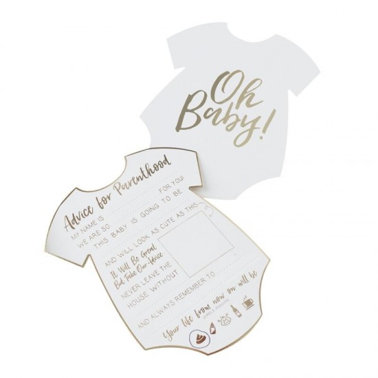 Baby Shower - 'Oh Baby' Advice Cards