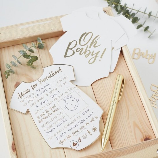 Baby Shower - 'Oh Baby' Advice Cards