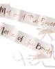 Pink & Rose Gold Foiled Sashes - Mother of the Bride & Groom 