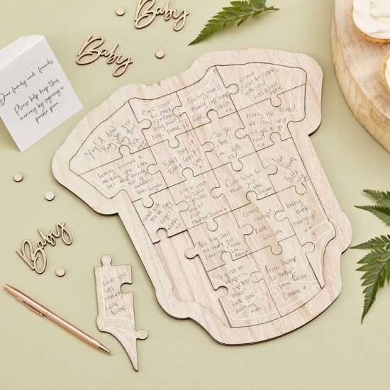 Wooden Baby Guestbook