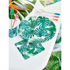 Tropical Leafy Paper Cups 