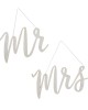 Mr & Mrs- Wooden Chair Signs