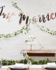 Just Married - Rose Gold Bunting